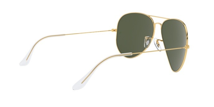 Sonnenbrillen Ray-Ban RB 3026 (L2846) farbe arista form aviator gläser crystal green