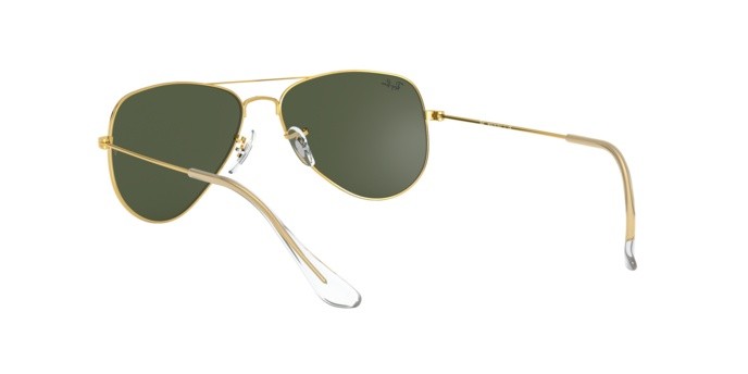 Sonnenbrillen Ray-Ban Aviator small metal RB 3044 (L0207) farbe arista form aviator gläser crystal green