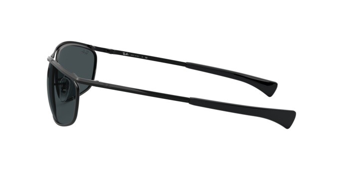 Occhiali da sole Ray-Ban Olympian i deluxe RB 3119M (002/R5) colore black forma ovale lenti blue