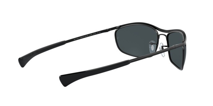 Occhiali da sole Ray-Ban Olympian i deluxe RB 3119M (002/R5) colore black forma ovale lenti blue