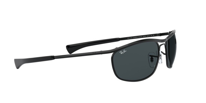 Occhiali da sole Ray-Ban Olympian i deluxe RB 3119M (002/R5) colore black forma ovale lenti blue