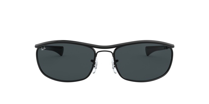 Occhiali da sole Ray-Ban Olympian i deluxe RB 3119M (002/R5) colore black forma ovale lenti blue