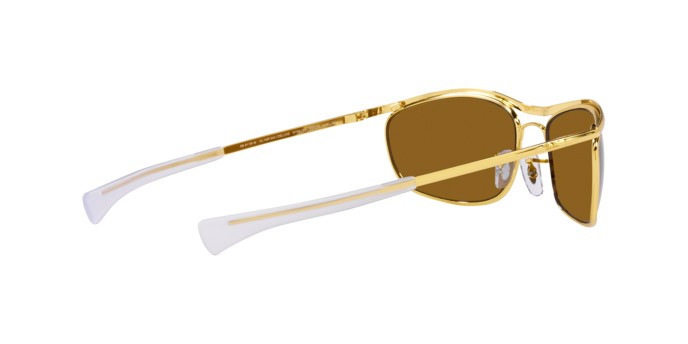 Sonnenbrillen Ray-Ban Olympian I Deluxe RB 3119M (919633) farbe legend gold form oval gläser green