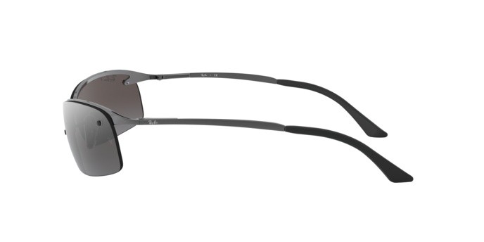 Sonnenbrillen Ray-Ban RB 3183 (004/82) farbe gunmetal form rechteckig gläser polar grey mirror silver grad.