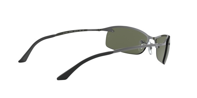 Sonnenbrillen Ray-Ban RB 3183 (004/9A) farbe gunmetal form rechteckig gläser polar green