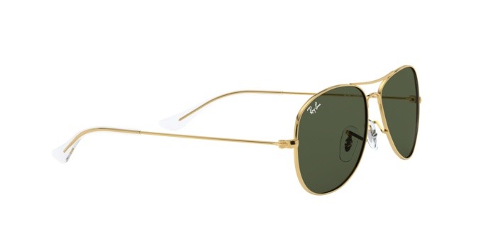 Sonnenbrillen Ray-Ban Cockpit RB 3362 (001) farbe arista form aviator gläser crystal green