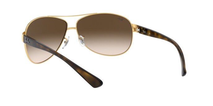 Sonnenbrillen Ray-Ban RB 3386 (001/13) farbe arista form aviator gläser brown gradient