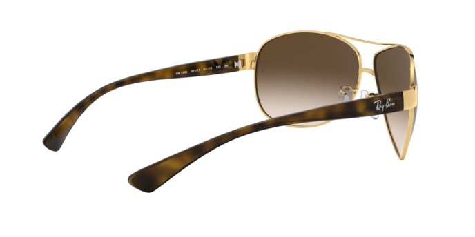 Sonnenbrillen Ray-Ban RB 3386 (001/13) farbe arista form aviator gläser brown gradient