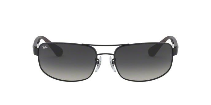 Occhiali da sole Ray-Ban RB 3445 (006/11) colore matte black forma rettangolare lenti gray gradient