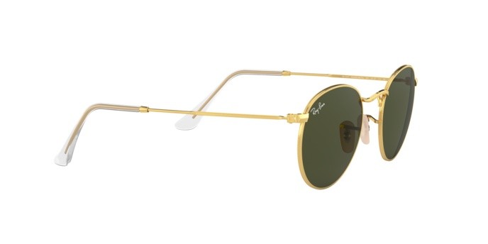 Sunglasses Ray-Ban RB 3447 Round Metal (001) color arista shape round lenses crystal green