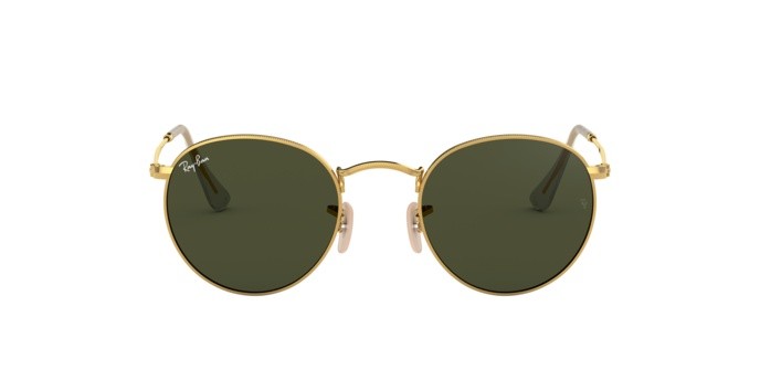 Sunglasses Ray-Ban RB 3447 Round Metal (001) color arista shape round lenses crystal green