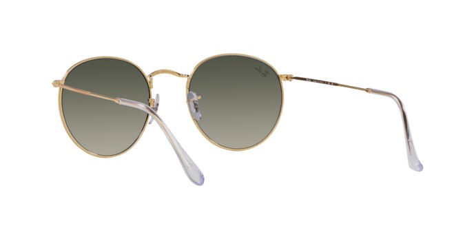 Sunglasses Ray-Ban Round Metal RB 3447 (001/71) color oro shape round lenses grigio