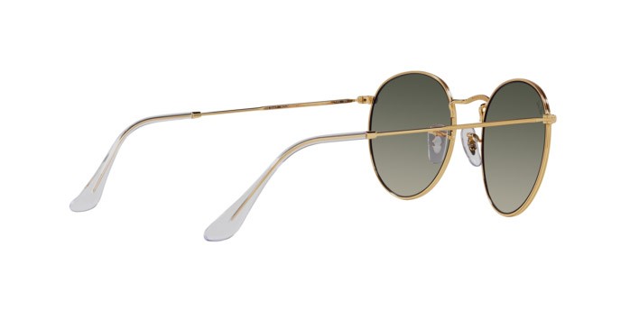 Sunglasses Ray-Ban Round Metal RB 3447 (001/71) color oro shape round lenses grigio