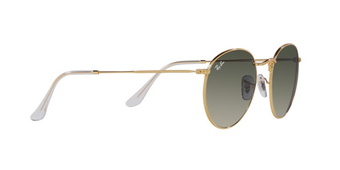 Sunglasses Ray-Ban Round Metal RB 3447 (001/71) color oro shape round lenses grigio