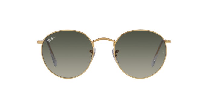 Sunglasses Ray-Ban Round Metal RB 3447 (001/71) color oro shape round lenses grigio