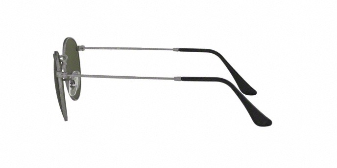 Sonnenbrillen Ray-Ban RB 3447 Round Metal (029) farbe matte gunmetal form rund gläser crystal green
