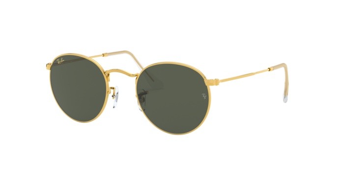Sunglasses Ray-Ban Round metal Legend Gold RB 3447 (919631) color legend gold shape round lenses green
