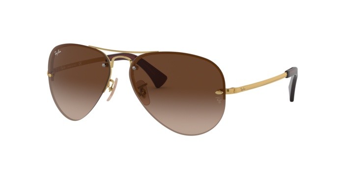 Sonnenbrillen Ray-Ban RB 3449 (001/13) farbe arista form aviator gläser brown gradient