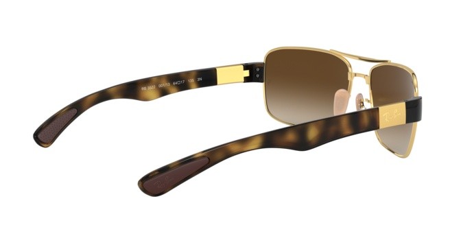 Sunglasses Ray-Ban RB 3522 (001/13) color arista shape square lenses brown gradient