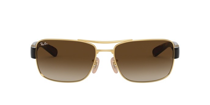 Sunglasses Ray-Ban RB 3522 (001/13) color arista shape square lenses brown gradient