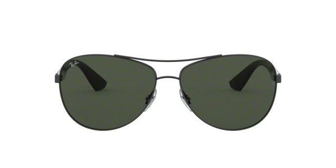 Sonnenbrillen Ray-Ban RB 3526 (006/71) farbe matte black form aviator gläser grey green