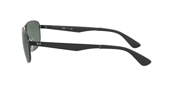 Sonnenbrillen Ray-Ban RB 3528 (006/71) farbe matte black form quadratisch gläser green