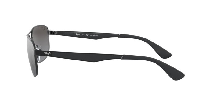 Sonnenbrillen Ray-Ban RB 3528 (006/82) farbe matte black form quadratisch gläser grey mirror silver grad polar