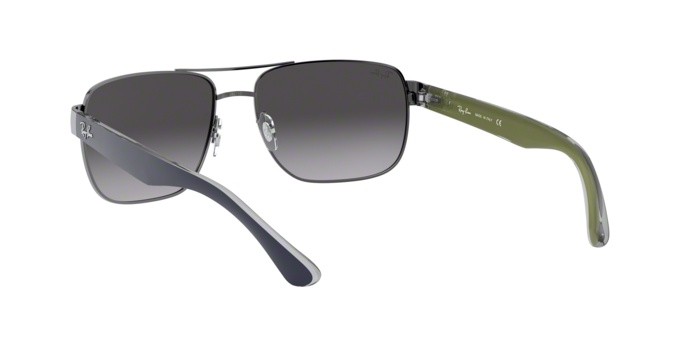 Sonnenbrillen Ray-Ban RB 3530 (004/8G) farbe gunmetal form quadratisch gläser gray gradient
