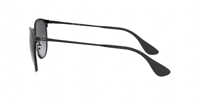 Occhiali da sole Ray-Ban Erika Metal Rb 3539 (002/8G) colore black forma pantos lenti gray gradient