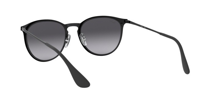 Occhiali da sole Ray-Ban Erika Metal Rb 3539 (002/8G) colore black forma pantos lenti gray gradient