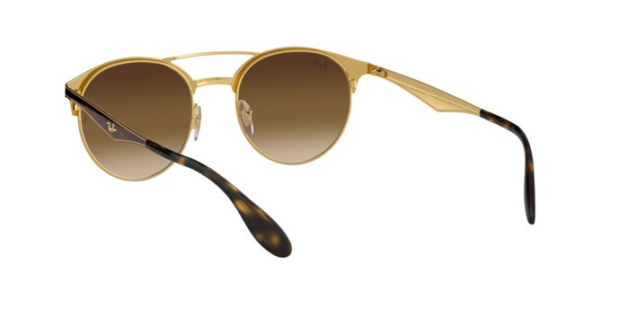 Sonnenbrillen Ray-Ban RB 3545 (900813) farbe gold/top havana form pantos gläser brown gradient