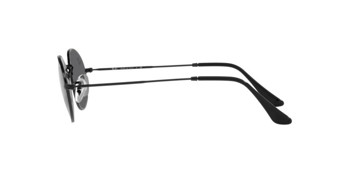 Sonnenbrillen Ray-Ban Oval RB 3547 (002/B1) farbe black form oval gläser dark grey