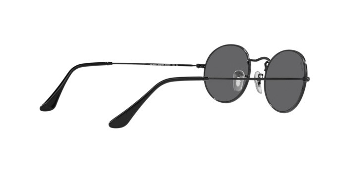 Sonnenbrillen Ray-Ban Oval RB 3547 (002/B1) farbe black form oval gläser dark grey