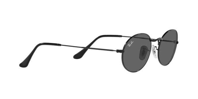 Sonnenbrillen Ray-Ban Oval RB 3547 (002/B1) farbe black form oval gläser dark grey