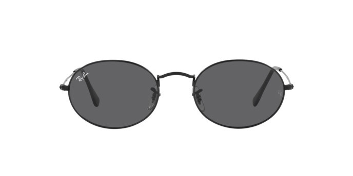 Sonnenbrillen Ray-Ban Oval RB 3547 (002/B1) farbe black form oval gläser dark grey