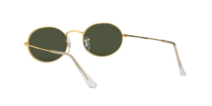 Sonnenbrillen Ray-Ban Oval Legend Gold RB 3547 (919631) farbe gold legend form oval gläser green