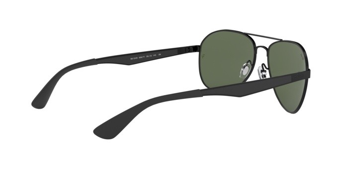 Sonnenbrillen Ray-Ban RB 3549 (006/71) farbe matte black form aviator gläser green