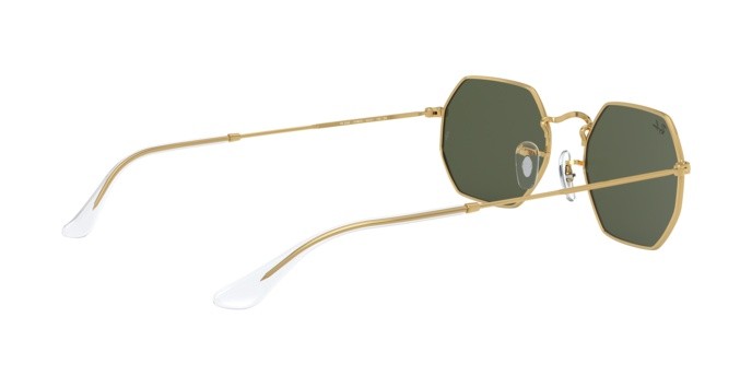 Occhiali da sole Ray-Ban Octagonal Legend Gold RB 3556 (919631) colore gold legend forma irregolare lenti green