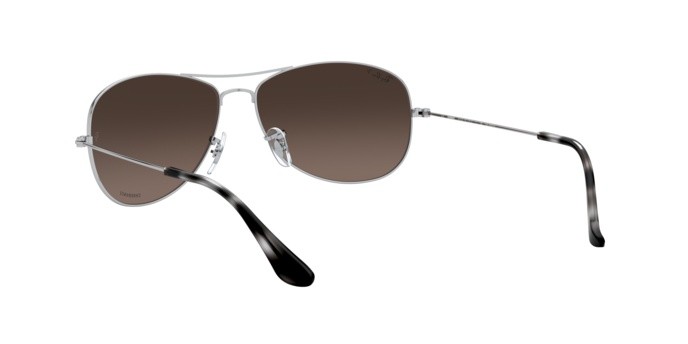 Sonnenbrillen Ray-Ban Chromance RB 3562 (003/5J) farbe shiny silver form aviator gläser grey polar mirror silver