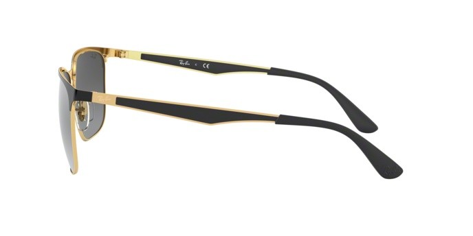 Sonnenbrillen Ray-Ban RB 3569 (187/88) farbe gold top black form quadratisch gläser grey mirror silver gradient