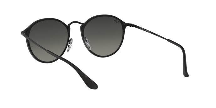 Sonnenbrillen Ray-Ban Blaze round RB 3574N (153/11) farbe black form pantos gläser grey gradient dark grey