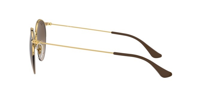 Occhiali da sole Ray-Ban RB 3578 (900913) colore gold top brown forma pantos lenti brown gradient dark brown