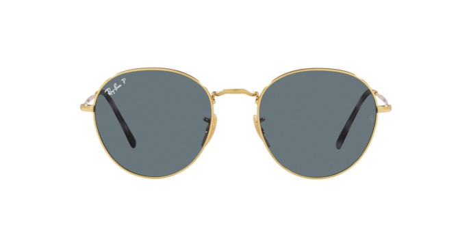 Sonnenbrillen Ray-Ban David RB 3582 (001/3R) farbe arista form pantos gläser dark blue polar