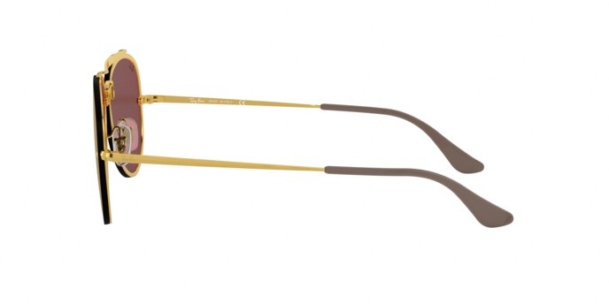 Sonnenbrillen Ray-Ban Blaze Aviator RB 3584N (9052E4) farbe gold form aviator gläser pink mirror pink
