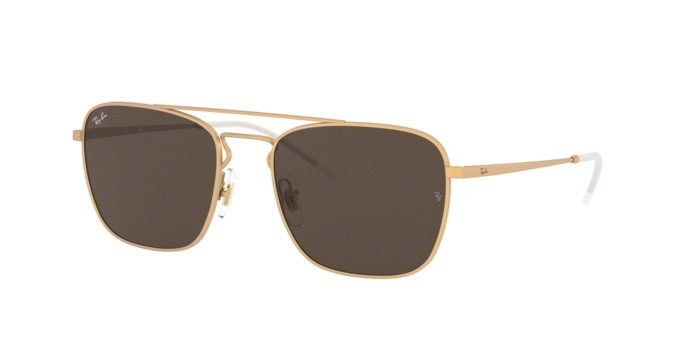Sonnenbrillen Ray-Ban RB 3588 (901373) farbe rubber gold form quadratisch gläser brown