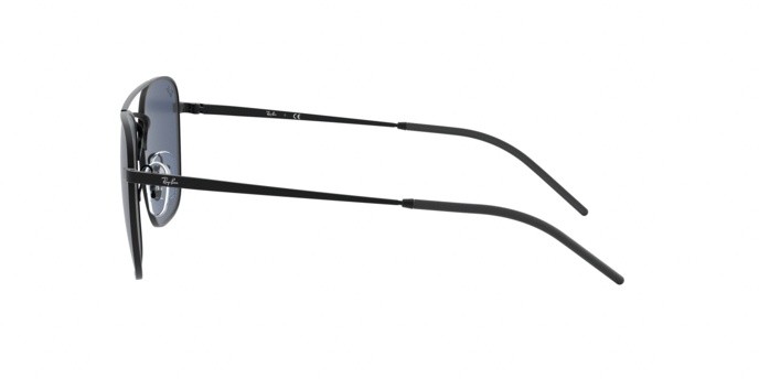 Sonnenbrillen Ray-Ban RB 3588 (901480) farbe rubber black form quadratisch gläser blue
