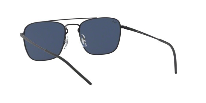 Sonnenbrillen Ray-Ban RB 3588 (901480) farbe rubber black form quadratisch gläser blue