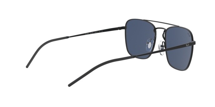 Sonnenbrillen Ray-Ban RB 3588 (901480) farbe rubber black form quadratisch gläser blue