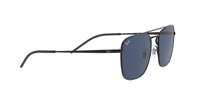 Sonnenbrillen Ray-Ban RB 3588 (901480) farbe rubber black form quadratisch gläser blue