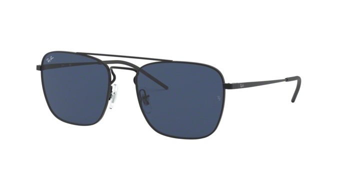 Sonnenbrillen Ray-Ban RB 3588 (901480) farbe rubber black form quadratisch gläser blue